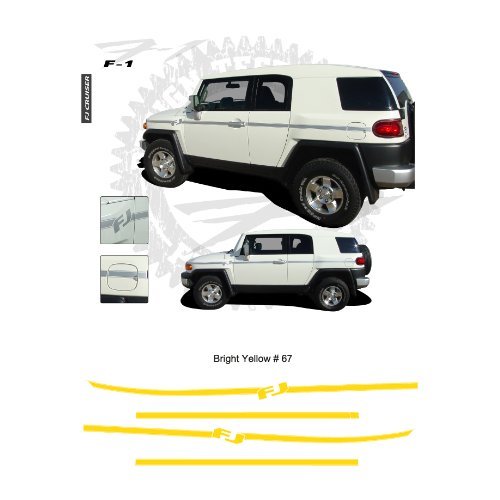 Toyota FJ Cruiser F-1 Graphic Kit - Bright Yellow | eBay