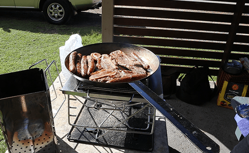 Folding Fire Pit The Quokka II Camping Charcoal BBQ Camp Oven Cooking MEDIUM - Picture 4 of 12