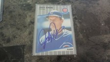 1989 FLEER JODY DAVIS   AUTOGRAPHED BASEBALL CARD