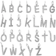 Authentic Pandora 925 ALE many Alphabet Letters CZ dangle Charm pendant NWOT