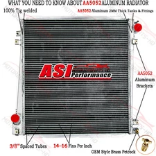 ASI 3 Row Aluminum Radiator For Ford Explorer Mercury Mountaineer 4.0 4.6L 02-05