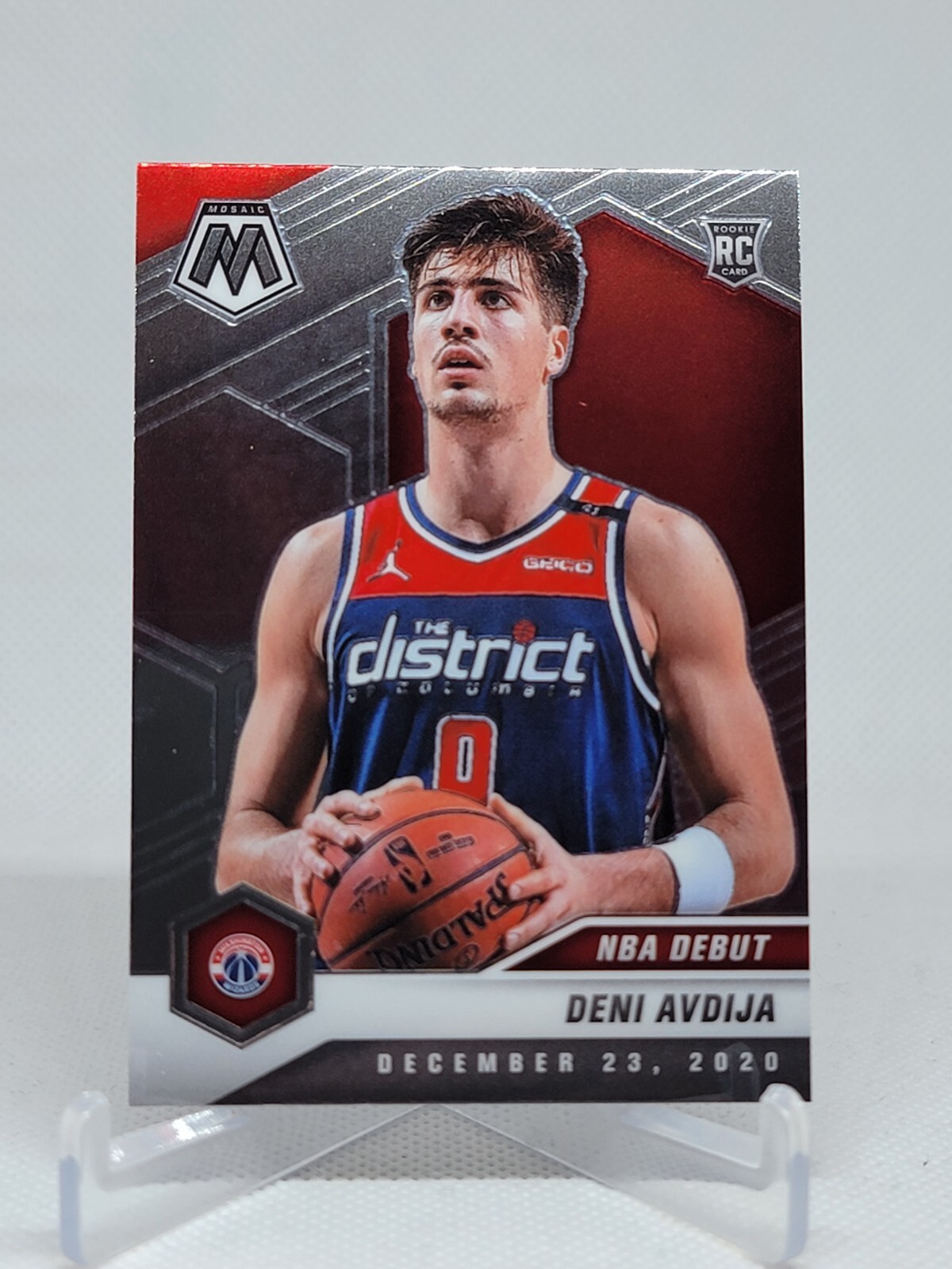 Deni Avdija 2020-21 Panini Mosaic RC #272 NBA Debut Wizards Rookie D9F
