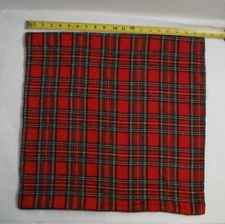 Plaid Throw Pillow Covers 20"x20"   (Pack of 2)    Red Plaid