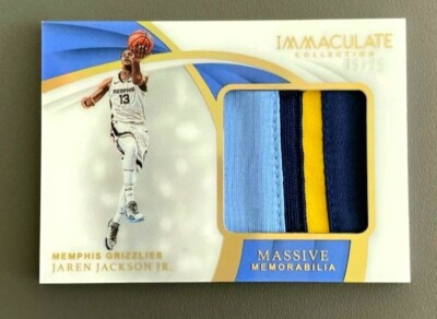 2018-19 Panini Immaculate Massive Memorabilia 05/25 Jaren Jackson Jr Rookie 