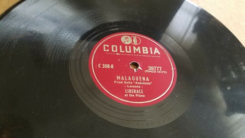 78RPM Columbia C-308 Liberace 4 disc SET, nice, medium, played V+ - Picture 4 of 11