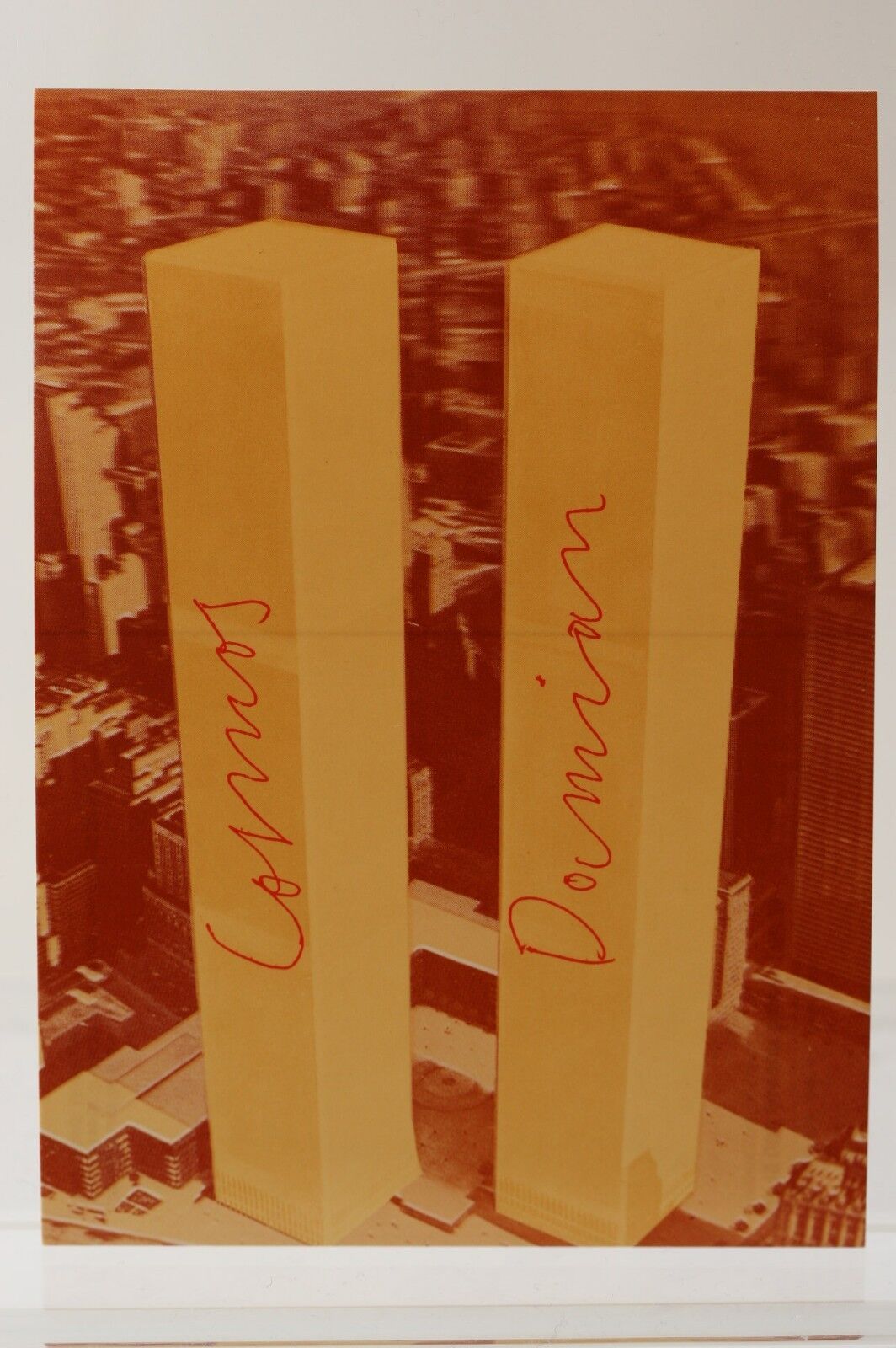 JOSEPH BEUYS: "The World Trade Center" 1973 rare Art-Postcard  NEW
