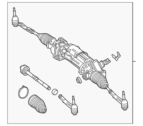 15 16 Mercedes RWD electrical power steering rack and pinion OEM 