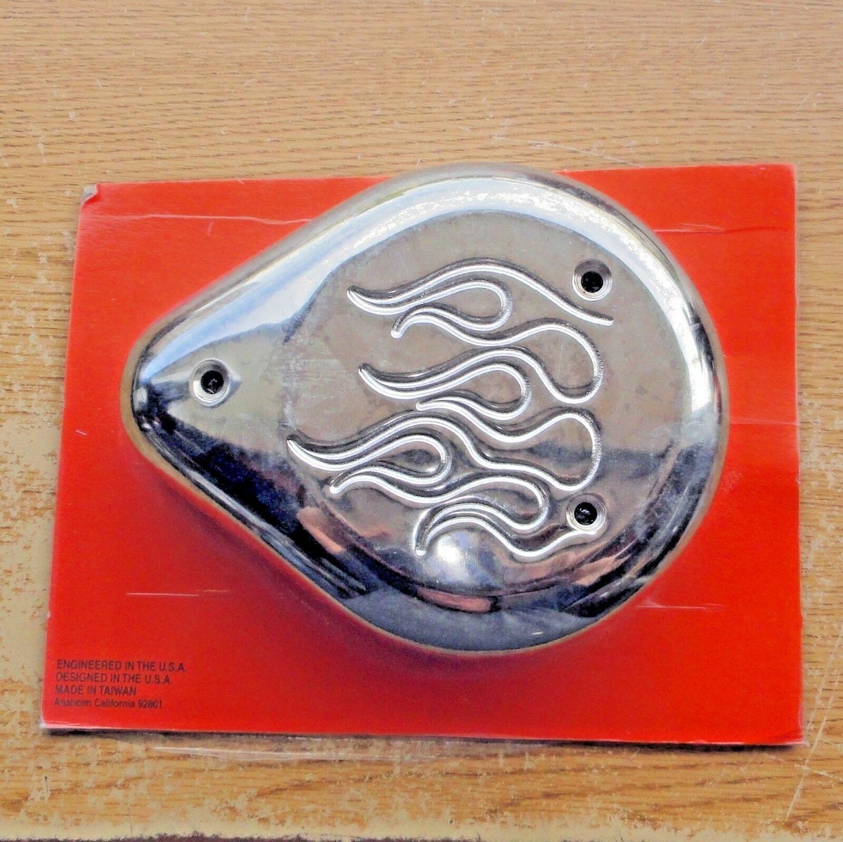 Airセット S&S FLAMES S&S Style Harley Air Cleaner Cover Super E & G Carbs 34