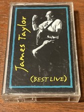 James Taylor Best Of Live Vintage 1993 Soft Folk Rock Cassette Tape - 12 Songs