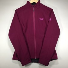 MOUNTAIN HARDWEAR Jacket Womens Medium Purple Full Zip Soft Shell