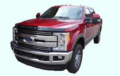 Super Duty  2017-2022 Lund Aeroskin Black Front Hood Deflector Bug Shield Guard