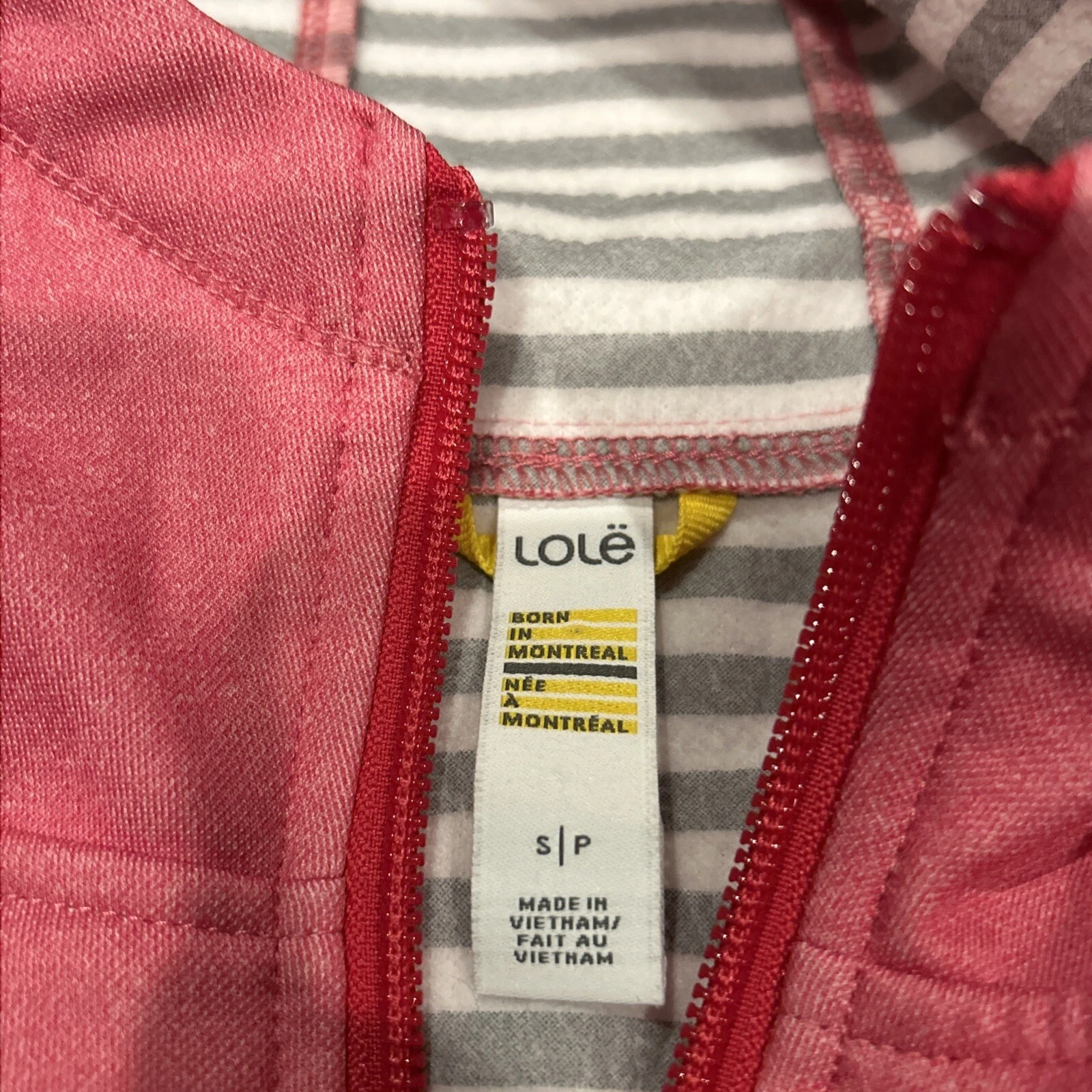 lole zip up athletic long sleeve polyester A22 jacket