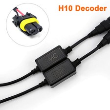 A1 2x Led Canbus Decoder H10 9145 Hid Anti Flicker Harness Load Resistor Adapter
