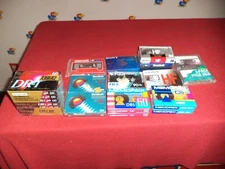 NOS Blank Audio Cassettes / Lot Of 22 / TDK, Sony, Fuji, Maxell, RCA nice mix