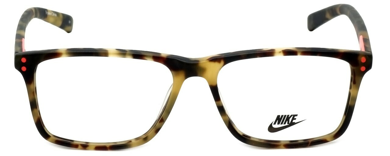Прямоугольная пластиковая оправа для очков Nike 7236 218 Светло-черепахового цвета Гавана 54-16-140 30190₽