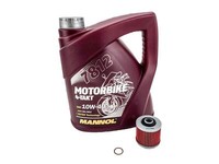 ÖL + ÖLfilter Set Passend FüR Yamaha XV750 Virago 4PW 1995-1998