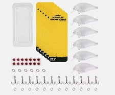 booyah bait school do it yourself bass crankbait squarebill blanks kit xcs100