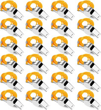 Whistles, Stainless Steel Sports Loud Crisp Sound Whistles with Lanyard,Whistles