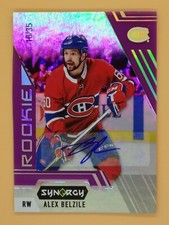 2020-21 Synergy Alex Belzile AUTOGRAPH RC 16/35  Purple #125 Montreal Canadiens