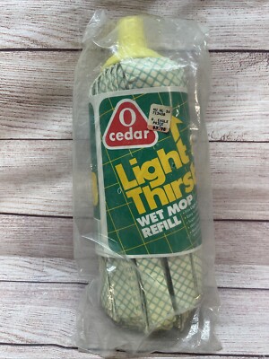 O-Cedar Light 'N Thirsty Cloth Mop Refill Pack Of 1 - New & Sealed (1986)