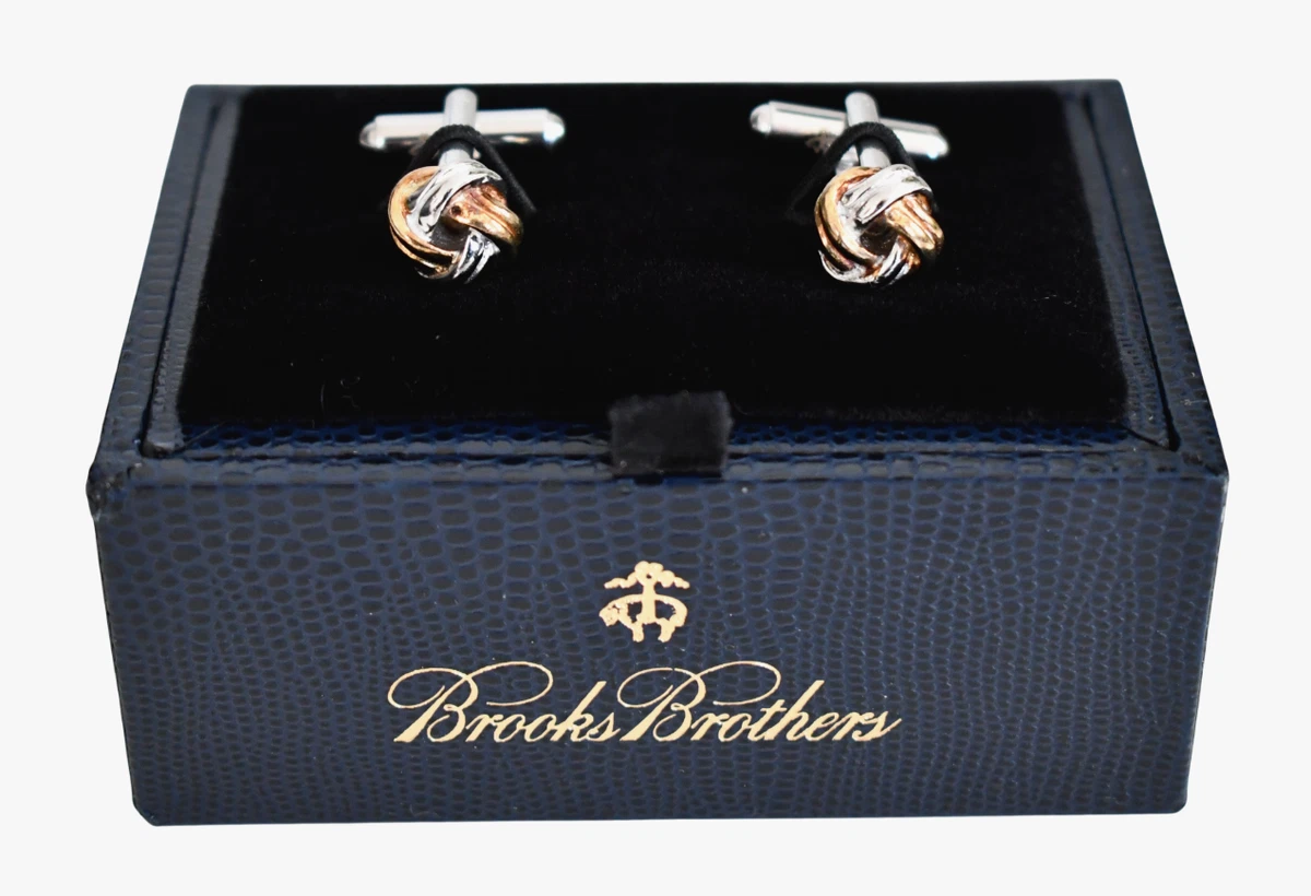 ブルックスブラザーズ　ゴールド ノットデザイン カフリンクス　used ブルックスブラザーズ ゴールド ノットデザイン カフリンクス used