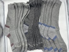 NEW NO TAG 3 PAIRS MENS DR SCHOLL'S CREW SOCKS SIZE ELARGE
