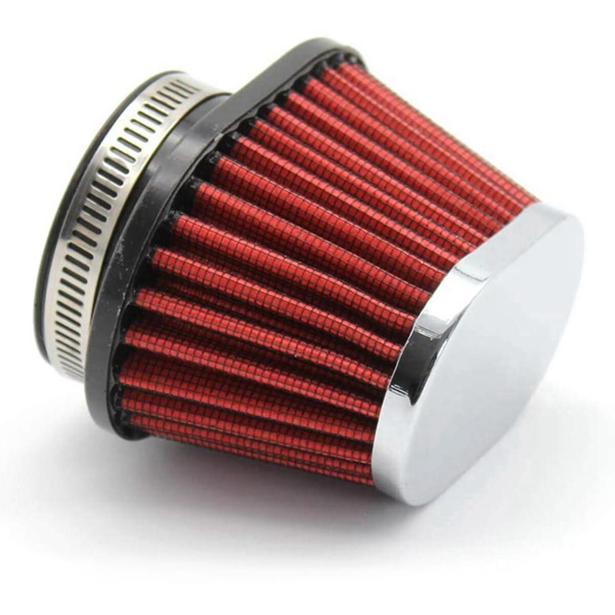 Air Filter Intake Cleaner 55mm Round Tapered Red For Car Truck SUV Accessories