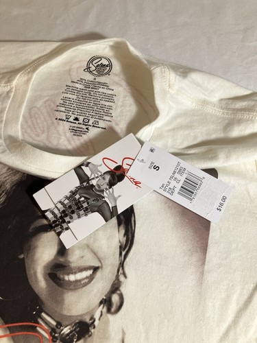 T-shirt Selena nuova con etichetta - Tour Cities sul retro - bianca taglia small - Foto 3 di 6