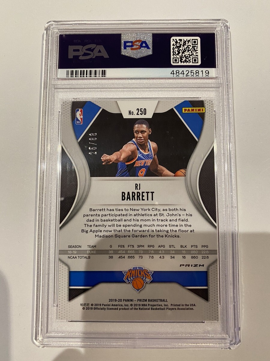 その他 RJ Barrett RC rookie auto PSA9 2019-20 Panini Prizm RJ