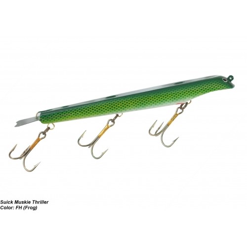 SUICK 9" FROG WEIGHTED MUSKIE THRILLER @ MAC'S OUTDOORS FACTORY NEW - Picture 1 of 1