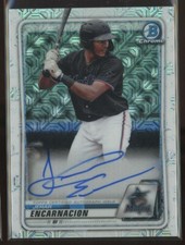 Jerar Encarnacion 2020 Bowman Mega Box Mojo Refractor AUTO AUTOGRAPH RC Rookie C