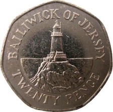 2005 - Jersey - Jersey Bailiwick Of Jersey Lighthouse - 20p Coin - Circulated