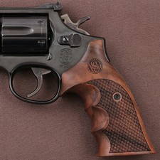 KSD Brand SW N Frame Round Butt Compatible Walnut Grips Dragon Skin