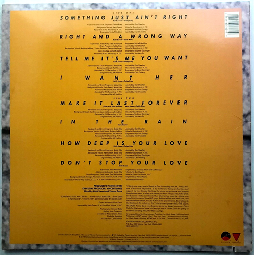 KEITH SWEAT "Make It Last Forever" Debut LP 1987 Elektra SRC Press EX / VG++ - Picture 2 of 6