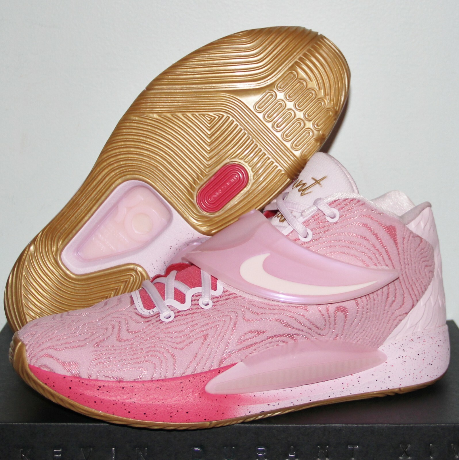 Nike KD14 Aunt Pearl Basketball Shoes Mens 13 DC9379-600 Hyper Pink KD 14 New | eBay