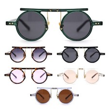 Super Funky Vintage Style Micro Round Circle Lens Pimp Sunglasses