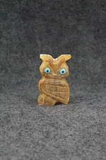 Owl Zuni Fetish Carving - Danette Laate