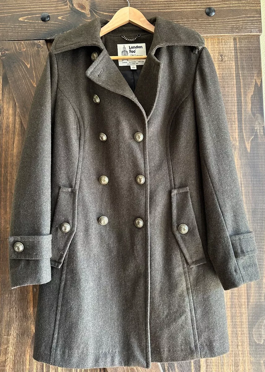 London fog military best sale coat