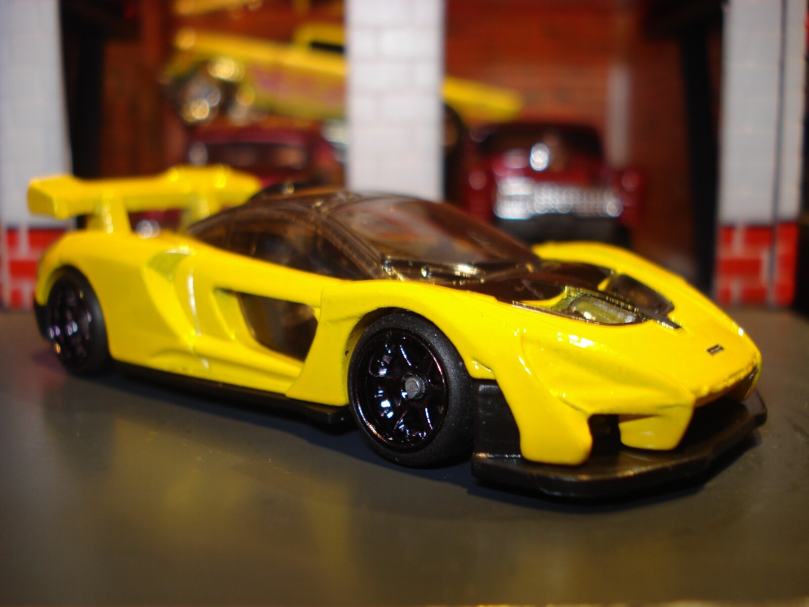 McLAREN SENNA CUSTOM EDITION 1/64 HW CUSTOM WHEELS AND REAL RIDER TIRES ADDED-image