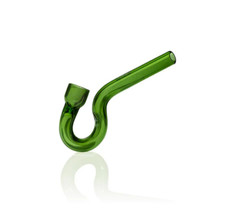 GRAV HOOK Sherlock Style One Hitter Pipe - 4.75" - Green - USA
