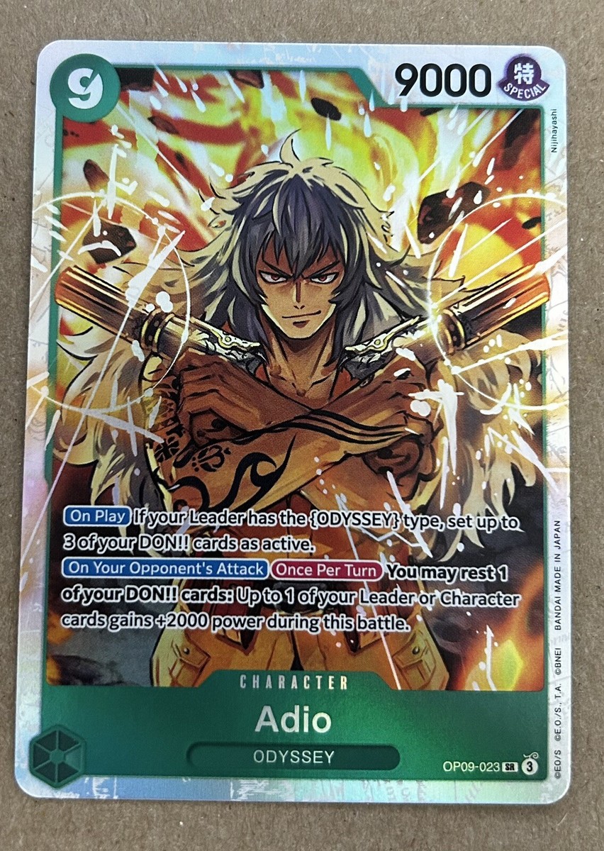 One Piece Card Game Adio OP09-023 SR NM - Foil Super Rare | eBay