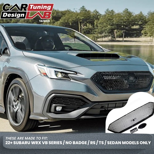 Front Honeycomb Grille for 2022-2025 Subaru WRX VB ABS Mesh Grill - Gloss Black - Picture 8 of 10