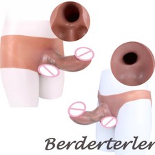 Large Hollow Wearable Penis Sleeve For Men Delay Ejaculation Reusable Condom