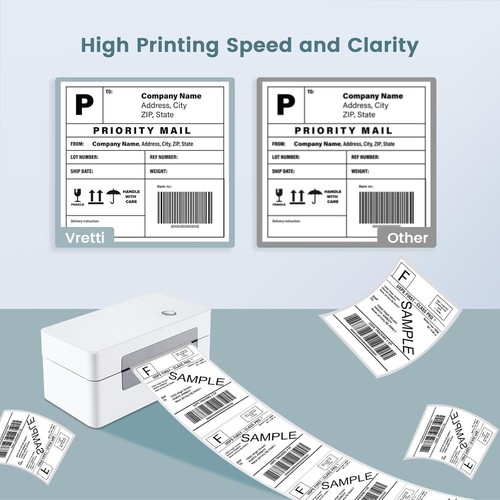 Versatile 4x6 Shipping Label Printer - Bluetooth & USB for Small Business Needs - Picture 9 of 9