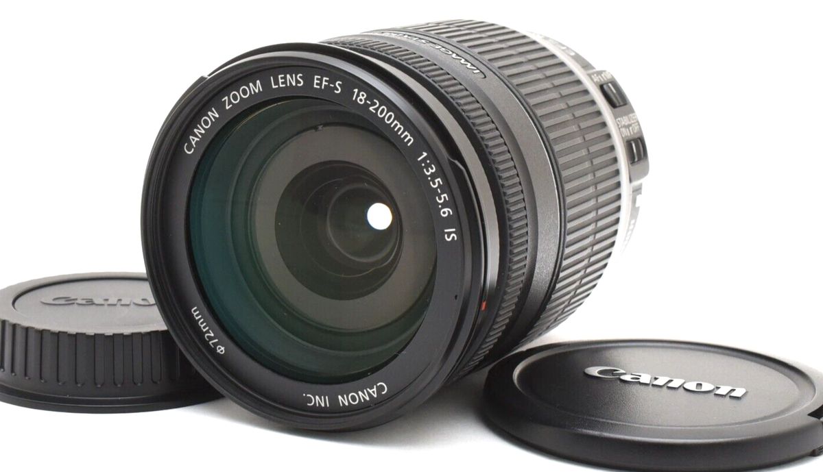 Near Mint] Canon EF-S 18-200mm F3.5-5.6 IS AF ZOOM Lens Black From