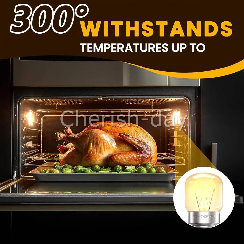 2 Pack SCREW Light Bulb 25W E14 CLEAR OVEN Fridge Microwave 100% AUSSIE STOCK