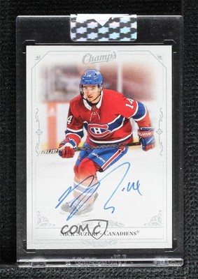 2020-21 Upper Deck Clear Cut Champs Nick Suzuki #C-NS Auto s0w