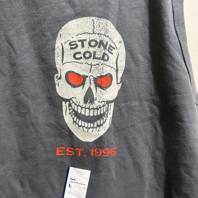 Stone Cold Steve Austin 3:16 Sleeveless Shirt Gray Large NWT WWE