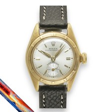 Rolex Bubble Back Damenuhr 40er Jahre Ref.5003 K18 Gold Vintage