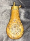 CIVIL WAR BRASS COLT PISTOL EAGLE POWDER FLASK ORIGINAL? Repro Up To You